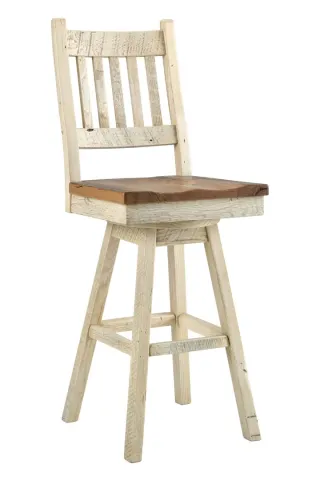 Farmhouse Bar Side Chair with Swivel