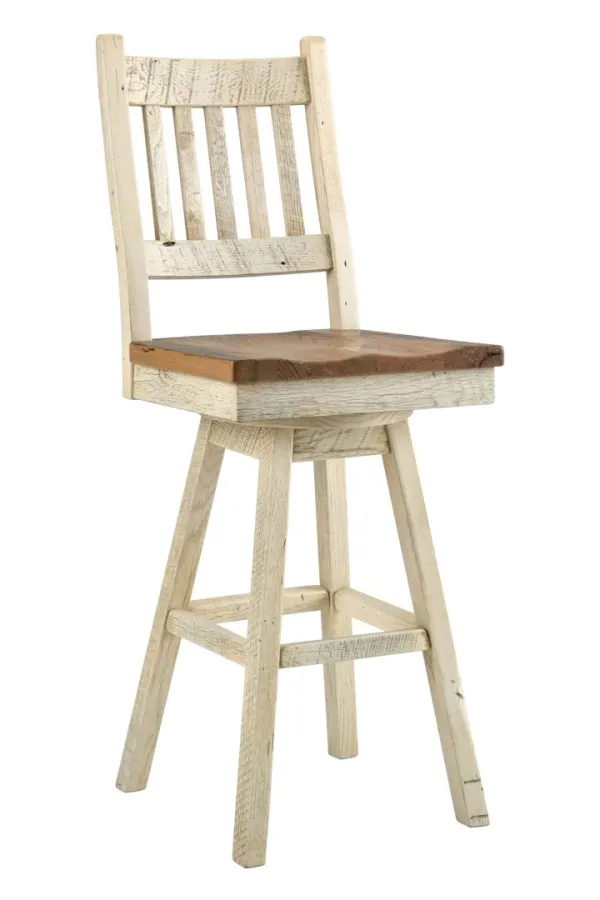 Farmhouse Bar Side Chair with Swivel